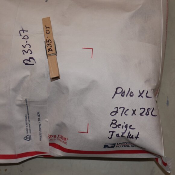 Polo Ralph Lauren Bi-Swing Windbreaker Men's Size XL Khaki Twill DWR Jacket EUC - Picture 10 of 10